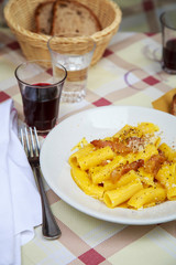Carbonara in Rome at restaurant