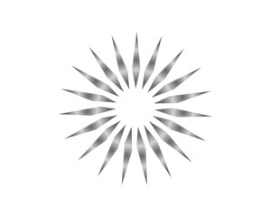 Vector Icon Logo Template Sun light design