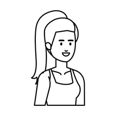 athletic woman sporting character