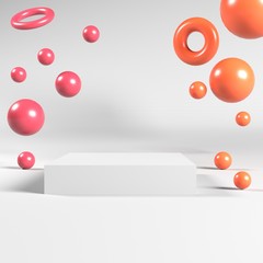 Esferas fondo blanco