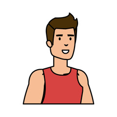 athletic man avatar character