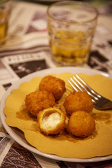 Mozzarelline fried in Rome 