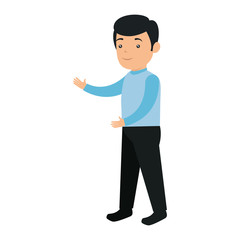 elegant businessman avatar character