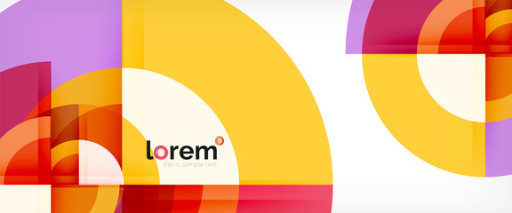 Obraz premium Multicolored round shapes abstract background