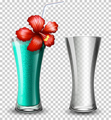 Cocktail on transparent background