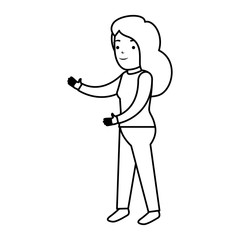 elegant businesswoman avatar character