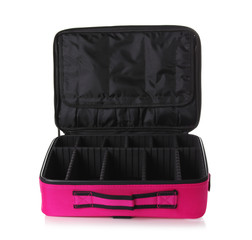 Naklejka premium Stylish case for makeup products on white background