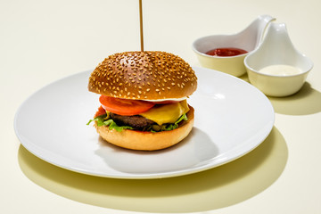 Burger hamburger sandwich