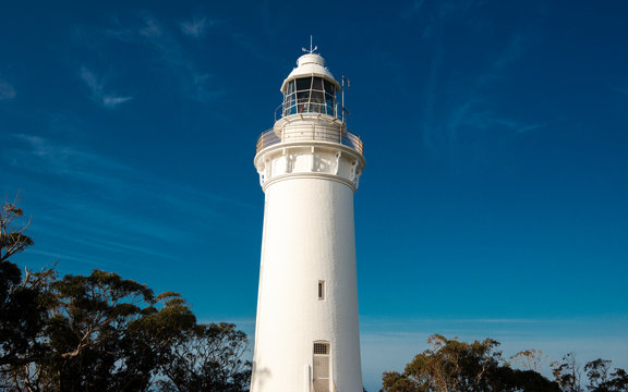 Beautiful Table Cape Lighthouse in Tasmania on a nice summers day.