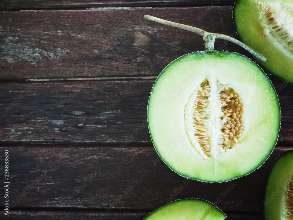 Wall mural cantaloupe melon japanese fruit