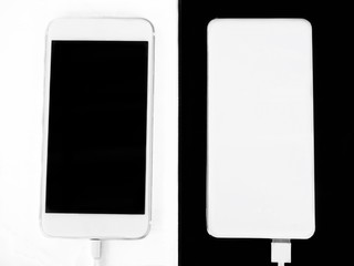 Power bank charger and smart phone