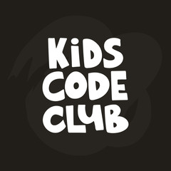 Children Coding lettering