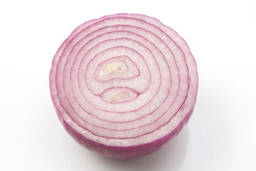 The cut part of the onion for the salad