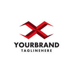 Obraz premium attractive Letter X vector logo symbol.