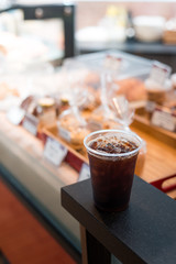 black coffee lover on coffee maker