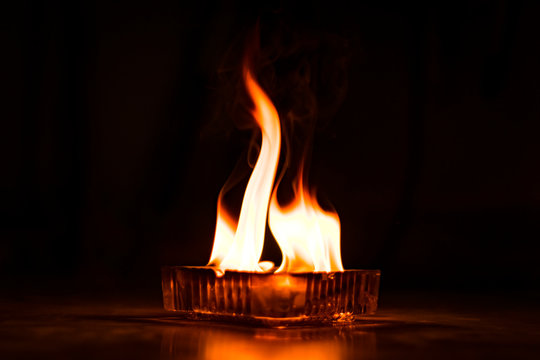 Fire Killed background with copy space