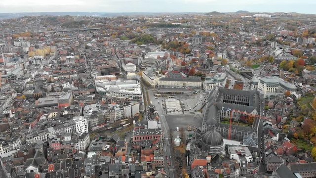 Birds eye view from Li&radic;&reg;ge, Belgium.