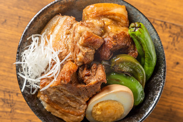 柔らか煮豚　Soft boiled pork cuisine
