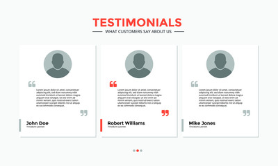 Testimonials - User Interface Design
