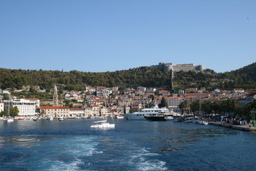 Obraz na płótnie Canvas Croatia Harbor Boats
