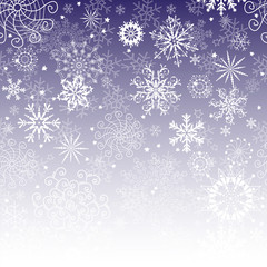 Fototapeta na wymiar Winter violet gradient Christmas frame