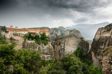 Fototapeta premium View of the Meteora monastery