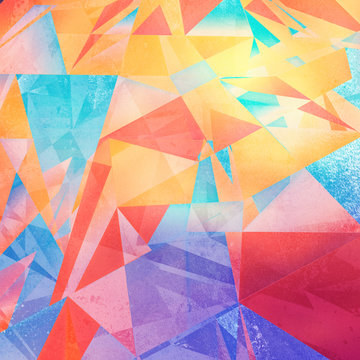 abstract colorful background hard shapes