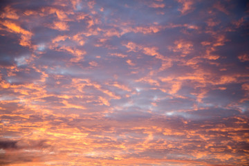 tragic sky, yellow-pink clouds