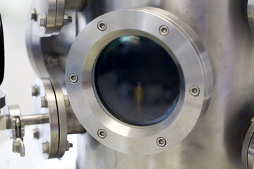 part of vacuum chamber in laboratory, Background/texture of part vacuum chamber