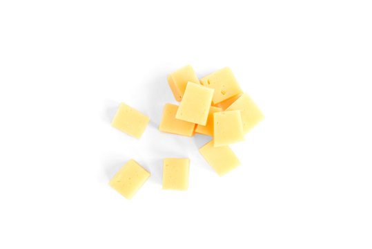 Cheese isolated on white background.