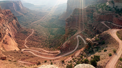 Kręta droga Utah USA