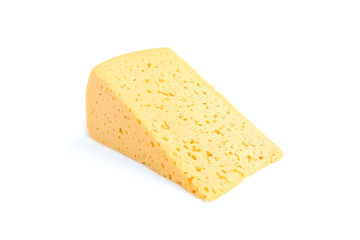 Cheese isolated on white background.