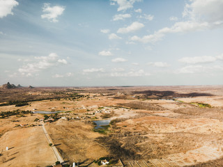 Fototapeta na wymiar AERIAL VIEW OF WILDERNESS OF CEARA , SEMI ARID REGION, BRAZIL 