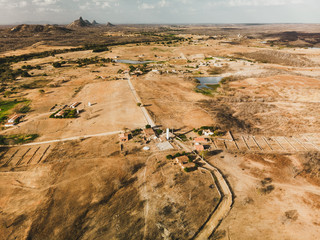 AERIAL VIEW OF WILDERNESS OF CEARA , SEMI ARID REGION, BRAZIL 