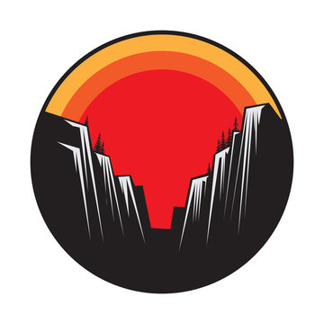 Mountain logo, icon or symbol