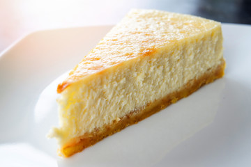 milk cake dessert delicious top view milk cake vanilla slice on white plate