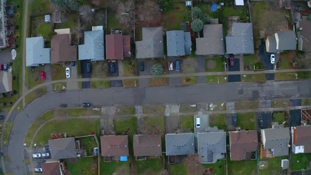 Topdown aerial view of homes in Kitchener Waterloo