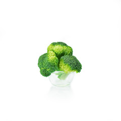 Broccoli isolated on a over white background