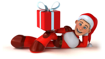 Fun Super Santa Claus - 3D Illustration