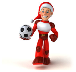Fun Super Santa Claus - 3D Illustration