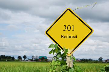301 Redirect HTTP status code concept
