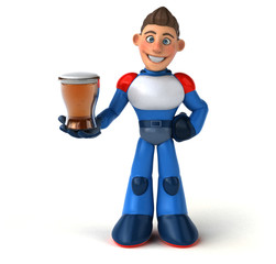 Super modern superhero - 3D Illustration