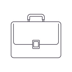 hand luggage isolated icon