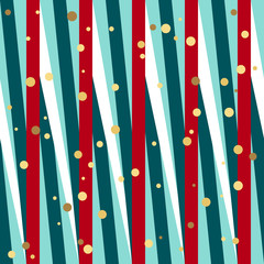 Geometric Seamless Christmas pattern. Background of colored stripes. Vector background for fabric, textile, wallpaper, posters, gift wrapping paper, napkins. Print for kids