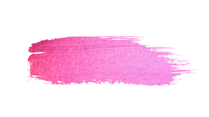 Abstract pink watercolor stain on white background for your design