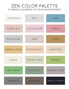 Zen Color Palette vector chart