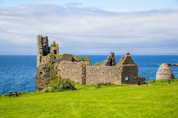 Dunure Castle is located on the west coast of Scotland