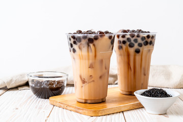 Taiwan milk tea with bubble
