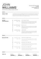 Simple and Clean Resume