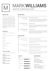 Simple and Clean Resume